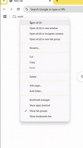 "Open All Bookmarks in a Folder with One Click! 🔥"