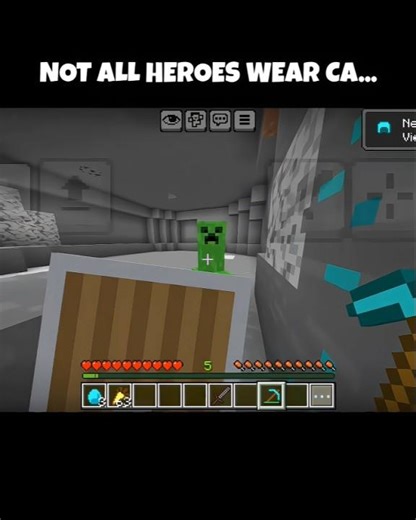 NOT ALL HEROES WEAR CAPES 💀 #minecraft