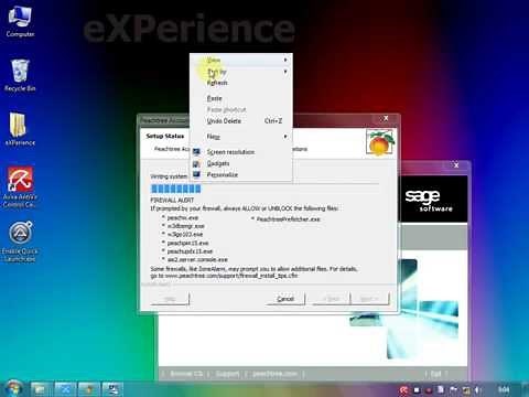 How to install peachtree
