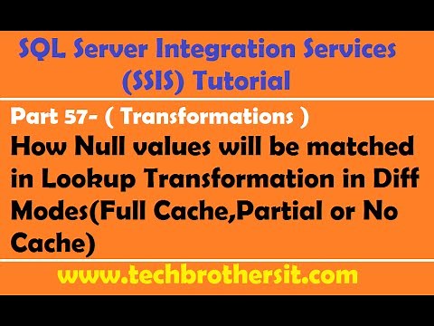 SSIS Tutorial Part 57- How Null values match in Lookup Transformation