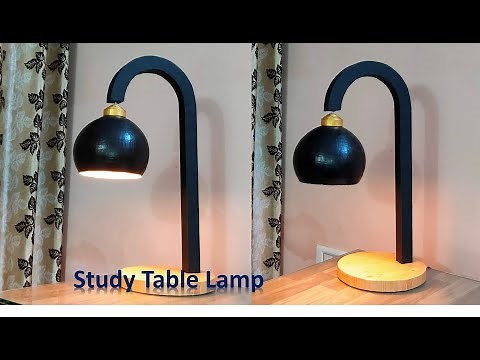 Study Table Lamp / Paper Lamp DIY by Crazy Art 4U