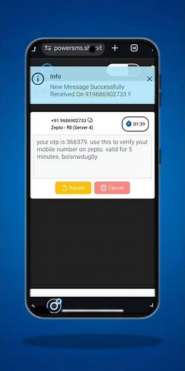 Free OTP Website Get OTP Without SIM | Best Temporary Number App 2025 #OTP#FreeApp #Shorts #freeotp