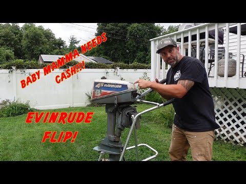 1980 Evinrude 4.5hp 2 Stroke Outboard Motor Flip!!!