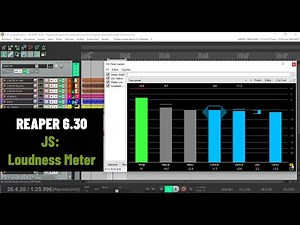 Novo Plugin REAPER - JS: Loudness Meter Peak /RMS/LUFS