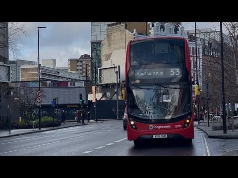 FULL JOURNEY:London Buses Route 53 // Lambeth North-Plumstead Stn // 12380-YX16OGU