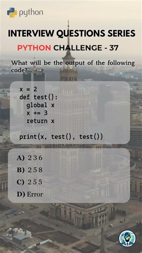 👨‍💻 Python questions from Top Tech Company interviews #shorts #python #coding