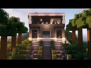Minecraft: How to Build a Modern Terracotta House (Minecraft Relaxing Video)