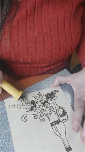 "A trip to the Napa Valley" #pyrography #drawing #relaxing #art