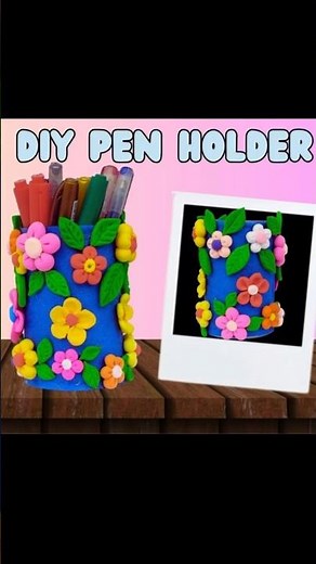 Turn Clay Into a Fancy Pen Holder! Quick & Easy Craft Hack in Seconds