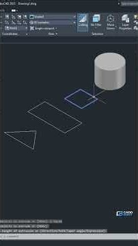 AutoCAD EXTRUDE Command Tutorial | Convert 2D Objects into 3D Solids