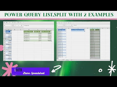 Power Query List Split with 2 Examples