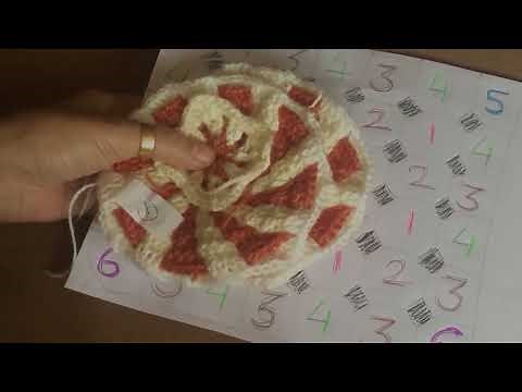 How to Attach pieces or motifs of red heart peppermint throw, afghan.,crochet tutorial,learn how to