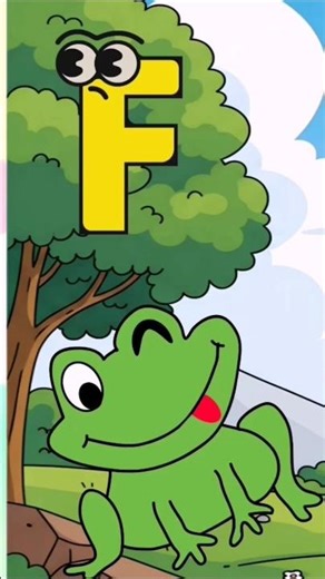 F says fff, fff, fff!🐟🌸 Learn the F sound with fun! #kidslearning #abcsong #phonics #abc