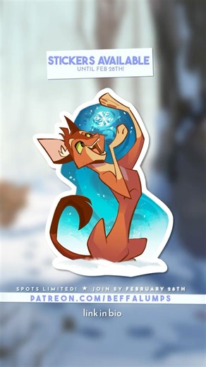 A wintery toy...❄ #speedpaint #warriorcats #stickerclub