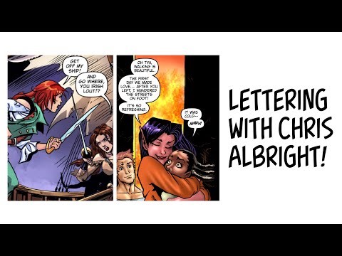 Talking Comic Lettering with Chris Albright - Secrets - How to - Tutorial