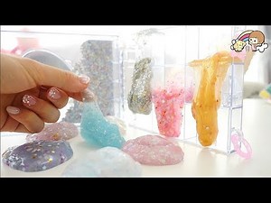 Glam Goo Slime Set Review!! I tried to make a slime palette.