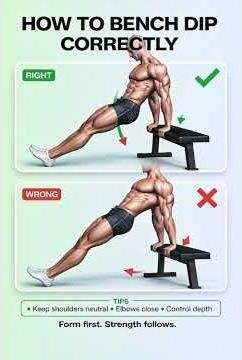 How to Do Triceps Dips Correctly | Build Strong Arms at Home