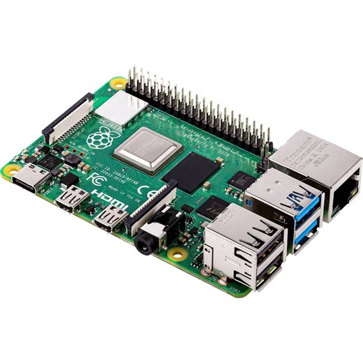 B-Ware Raspberry Pi Einplatinencomputer Minicomputer 2 Gb Ram Wlan Blu