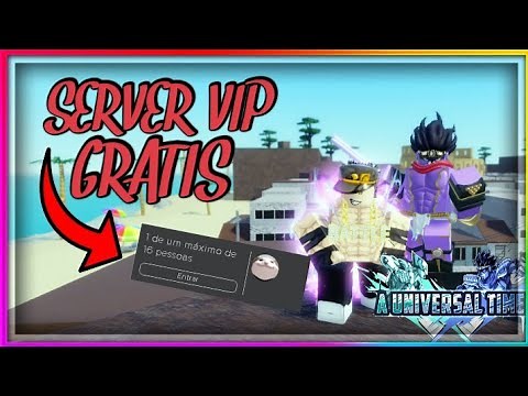 COMO TER SERVIDOR VIP GRATIS NO A UNIVERSAL TIME (sem clickbait) | ROBLOX