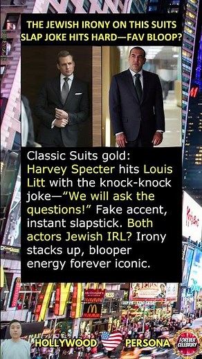 Harvey Specter's Nazi Joke Irony?