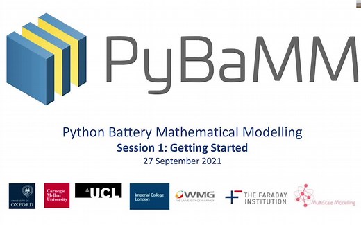 【自动英字&机翻中字】 PyBaMM video tutorials