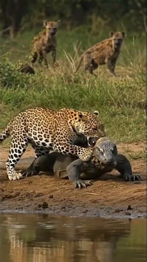 Leopard Attacks a Komodo Dragon | Intense Wildlife Clash in the USA Wilderness