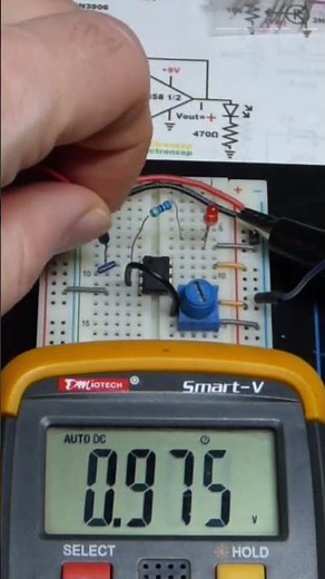Multimeter Measured Op Amp Voltage Follower LM358 Circuit #schematics #operationalamplifier #howto