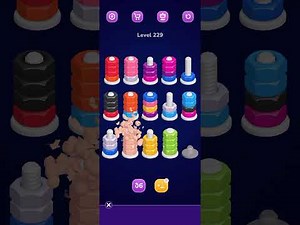 Nut Sort Level 229 Walkthrough | Nuts — Color Sort 229 solution