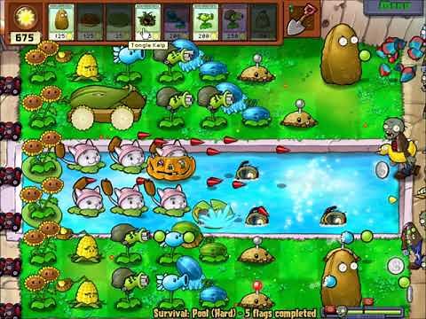 [Plants VS Zombies PC] Survival(Pool) Hard