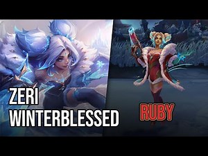Winterblessed Zeri Skin - Ruby | League of Legends | Chromas Skin