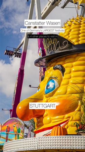 James Haskins | European travel tips & inspiration on Instagram: "SAVE these 5 places in Stuttgart, Germany for YOUR autumn visit... / Ad 💜🍁🍂✨ Did YOU know that until the 12th October 2025, you can discover the world’s second LARGEST beer festival - with 8 party tents, rides, games, attractions & food stalls for FREE? 🎡🍻 Only one stop away from Stuttgart HBF via S-Bahn (S1/S3), you will arrive at Bad Canstatt, where the Canstatter Wasen takes place once yearly - a great alternative to the p