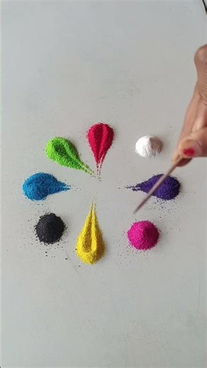 simple Rangoli, satisfying rangoli, Easy rangsatisfying #asmroli, Tricks and tips,ASMR#rangoli