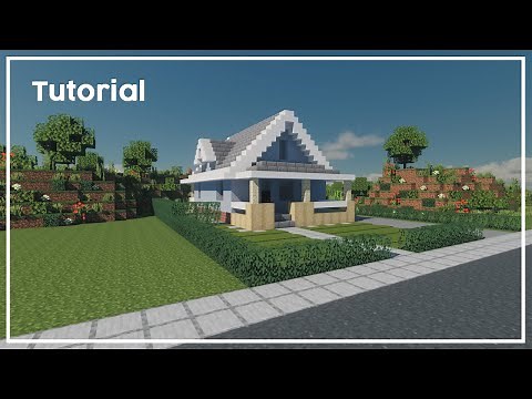 How To Build A Suburban House [Minecraft Tutorial]