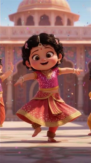 Joyful Indian Kids Dancing in Traditional Style! 💃