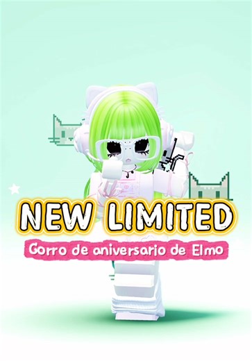Gorro de aniversario de Elmo en Roblox