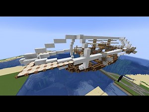 Minecraft create mod 14. propeller airship test 3 (Clockwork)
