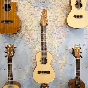 Ohana CK-70A6 All Solid 6-String Concert Ukulele — World of Ukes