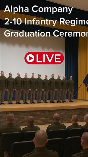 Alpha Company 2-10 Infantry Regiment Graduation Ceremony 🎖️ | U.S. Army Soldiers 2025 #shorts