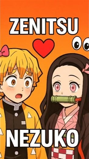 Zenitsu and Nezuko 🎀👀✨ | Cute Moments ❤️ | Demon Slayer Anime