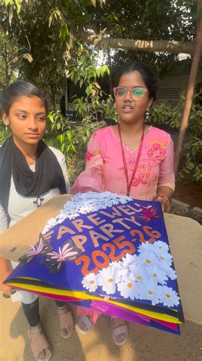 Sri Sir Arthur Cotton High School on Instagram: "Heart felt farewell invitation made by our class 9 students for their seniors. Let’s celebrate their amazing journey on 25-1-2026 5pm at SSAC grounds#fyp #viralvideos #farewell #invitation #school"