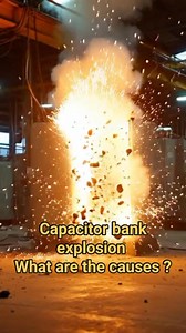 Capacitor bank explosion , what are the causes? #electrician #safety #capacitor #explosion | Power systems protection