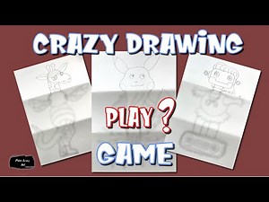 How to create 3 crazy character drawings using folded surprise.