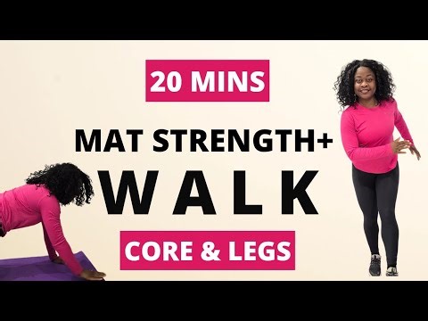 20-Min Indoor Walking Workout for Beginners | Fat Burn + Core & Leg Strength | Afrobeats