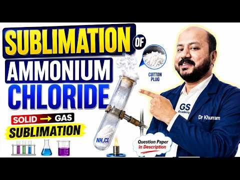 Demonstrate Sublimation of Ammonium Chloride | Sublimation Practical Chemistry