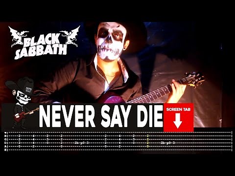 【BLACK SABBATH】[ Never Say Die ] cover by Masuka | LESSON | GUITAR TAB