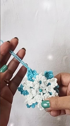 Crochet Snowflake #shorts #shortvideo #christmas #youtubeshorts #ytshorts #shortsfeed #shortsviral