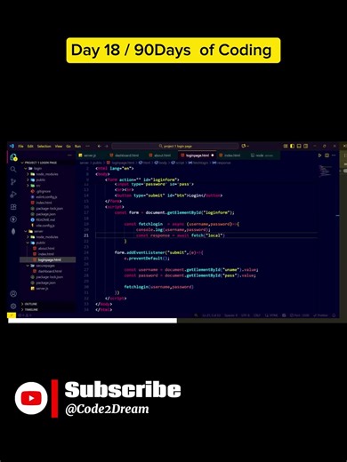 More Errors, BUT I WON'T QUIT Until It Works! Day 18/90 💪 #coding #learntocode #javascript #ai