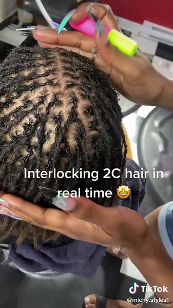 Interlocking 2C Hair Tutorial | Loc Journey | Locs on 2C Hair