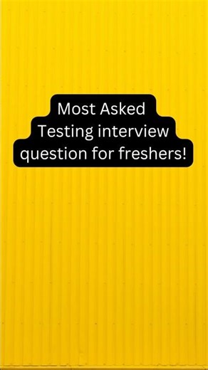 Freshers Testing Interview Questions | QA Interview for Beginners#testinginterview #testingjobs