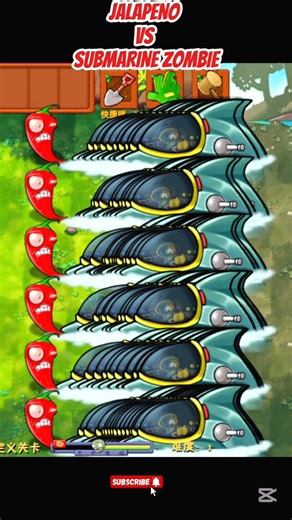*JALAPENO VS SUBMARINE ZOMBIE*#shorts #short #pvz #youtubeshorts #shortvideo #pvzfusion #gaming